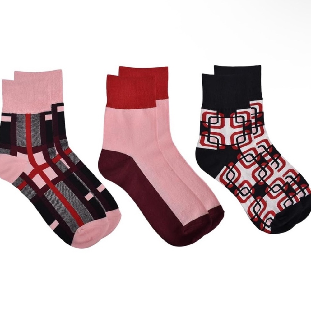Kate Spade Crew Socks 3 Pr - Picture 2 of 4